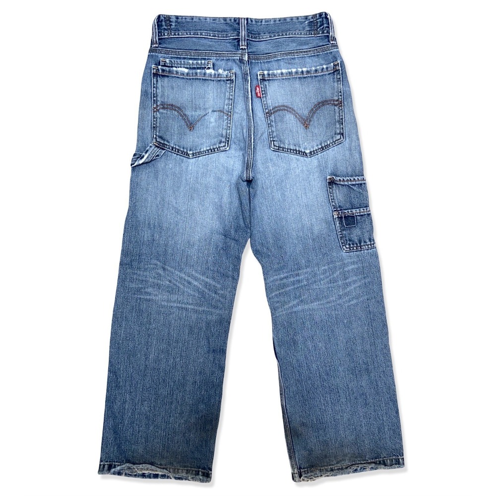 VTG Levi's Baggy Carpenter Jeans Women's Y2K Skater Size 16 (28x28) Wide Leg
